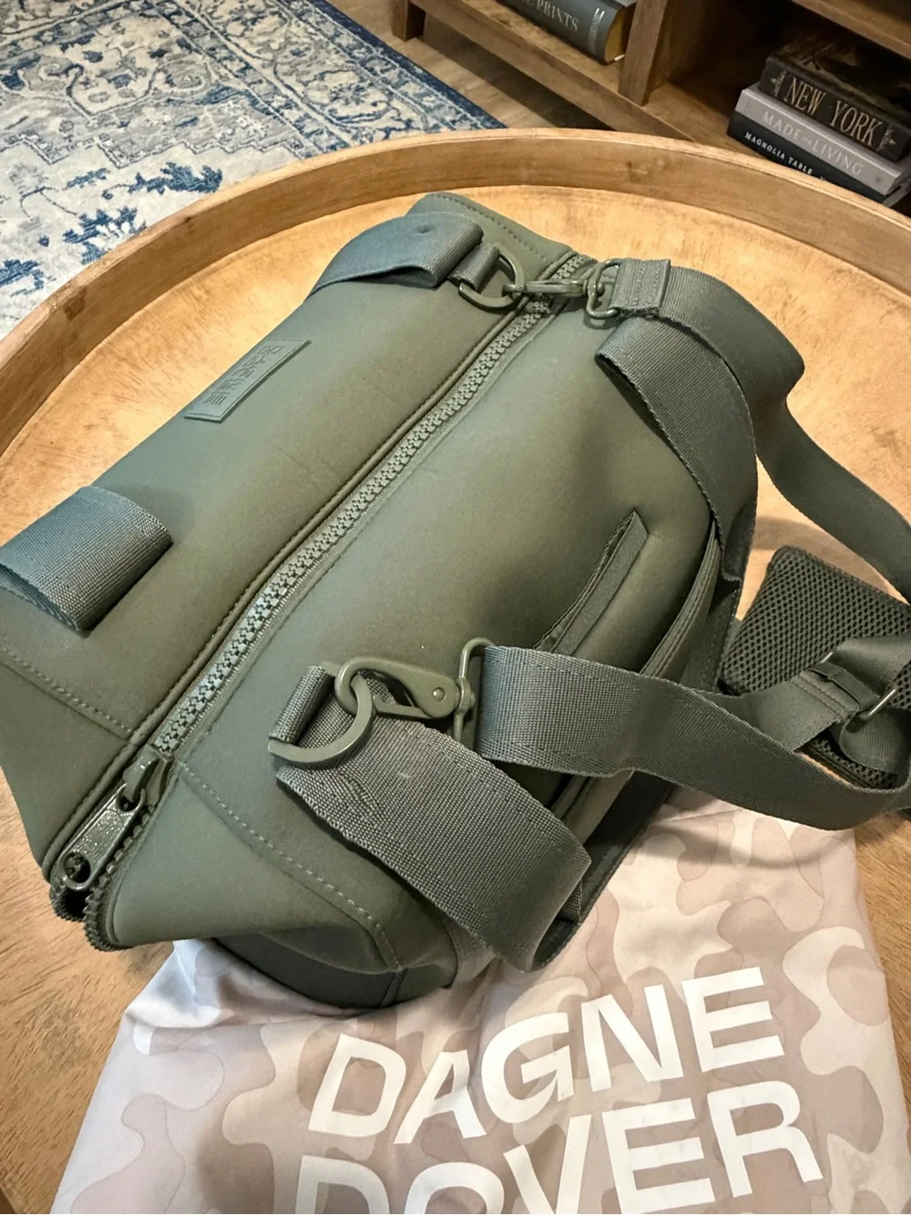 Dagne Dover Olive Green Landon Carryall Bag